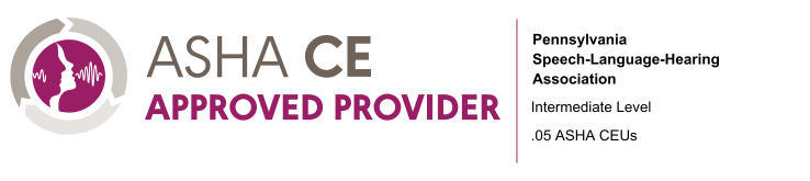 ASHA CEU Provider Logo, Intermediate Level, .05 ASHA CEUS